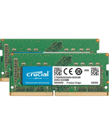 crucial Pamięć DDR4 SODIMM do Apple Mac 64GB(2*32GB)/2666 CL19 (16bit)