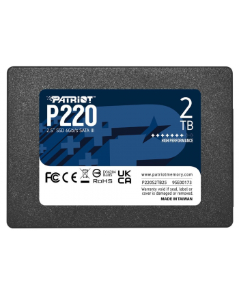 patriot Dysk SSD 2TB P220 2.5 inches 550/500MB/s SATA III