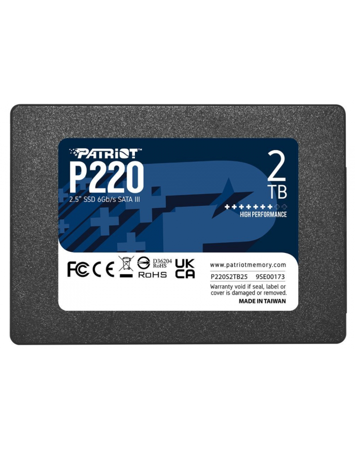 patriot Dysk SSD 2TB P220 2.5 inches 550/500MB/s SATA III główny