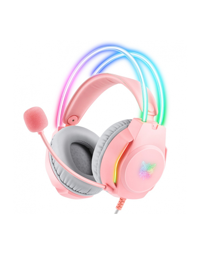 onikuma Słuchawki gamingowe X26 (przewodowe) Różowe główny