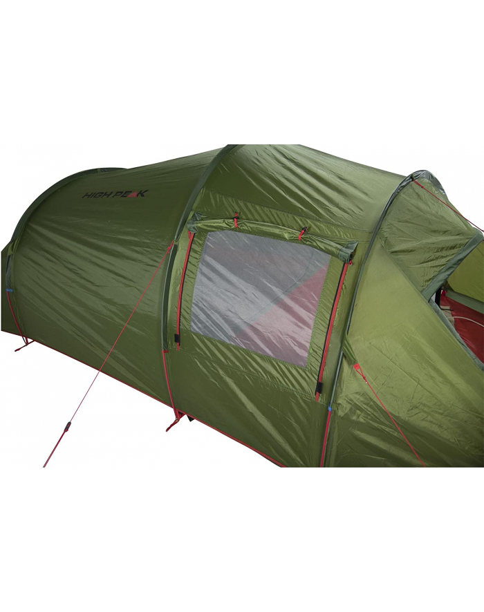 High Peak tunnel tent Falcon 3 LW (green/red, model 2023, with porch for luggage) główny