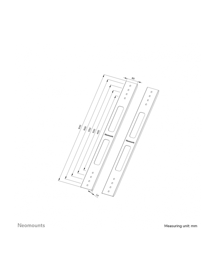 neomounts Uchwyt AWL-250BL16 800X450-600 ADPATER VESA główny