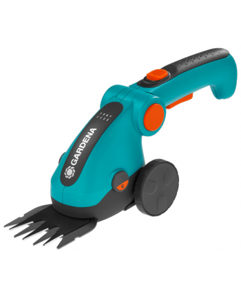 GARD-ENA Cordless Grass Shears ComfortCut Li Set, 3.6V (turquoise/Kolor: CZARNY, Li-Ion battery 3.0Ah, with telescopic handle and wheels)