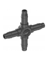 GARD-ENA Micro-Drip-System cross piece 4.6mm (3/16''), connection (dark grey, 10 pieces, model 2023) - nr 1