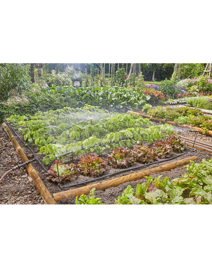 GARD-ENA Micro-Drip-System drip irrigation set vegetable/flower bed 60m2, dripper (Kolor: CZARNY/grey, model 2023) główny