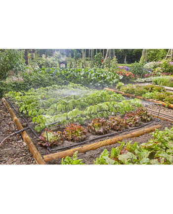 GARD-ENA Micro-Drip-System drip irrigation set vegetable/flower bed 60m2, dripper (Kolor: CZARNY/grey, model 2023)