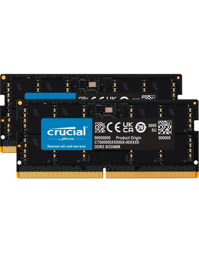 crucial Pamięć notebookowa DDR5 SODIMM 64GB(2*32)/4800 CL46 (16Gbit) główny