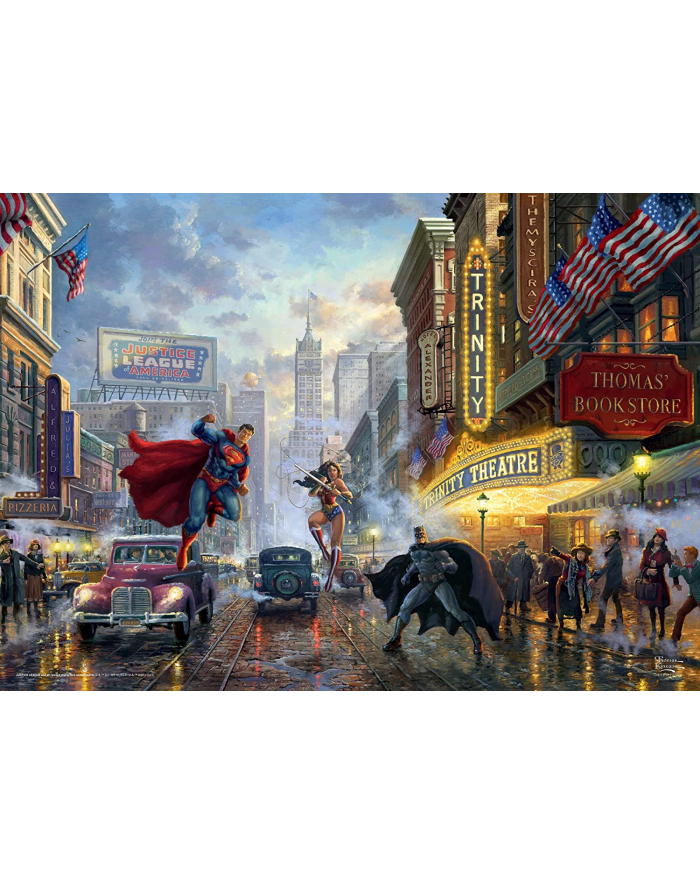 Schmidt Spiele Thomas Kinkade Studios: DC - Batman, Superman and Wonder Woman - The Trinity, Jigsaw Puzzle (1000 pieces) główny
