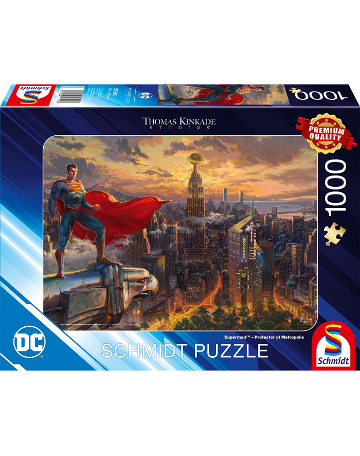 Schmidt Spiele Thomas Kinkade Studios: DC - Superman - Protector of Metropolis, Jigsaw Puzzle (1000 pieces) główny