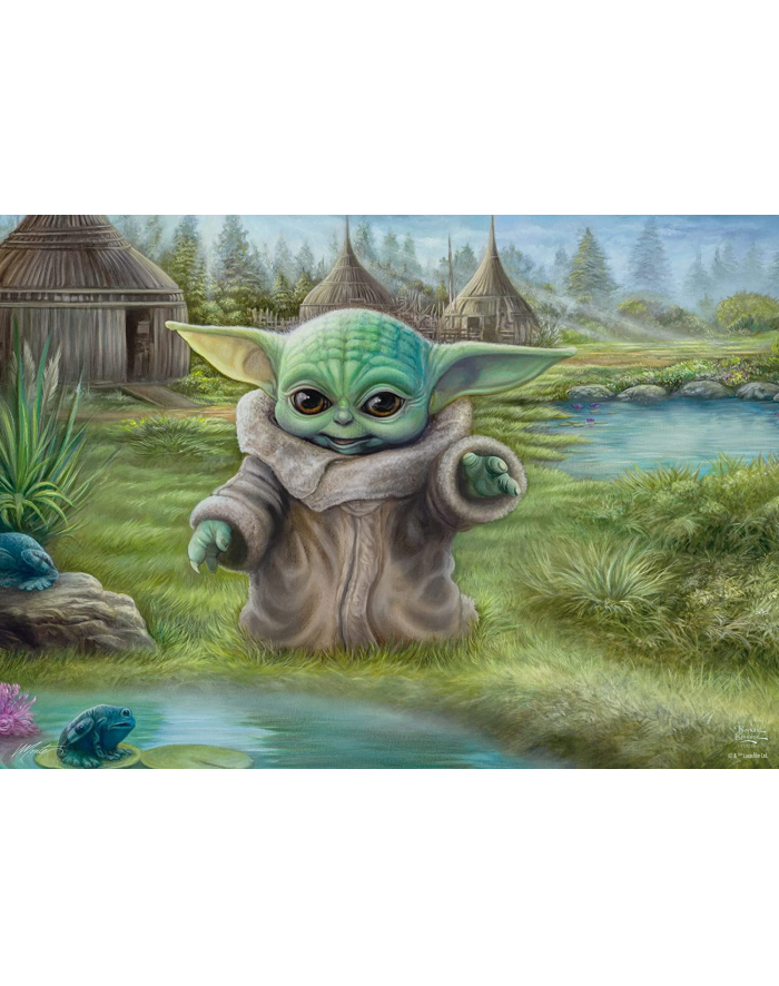 Schmidt Spiele Thomas Kinkade Studios: Star Wars The Mandalorian - Grogu The Child, Jigsaw Puzzle (1000 Pieces) główny