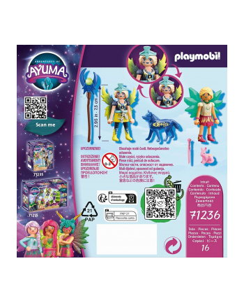 PLAYMOBIL 71236 Ayuma - Crystal and Moon Fairy with soul animals, construction toy