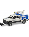 Bruder RAM 2500 service truck with crane and czerwonyating beacon, model vehicle - nr 1