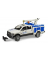 Bruder RAM 2500 service truck with crane and czerwonyating beacon, model vehicle - nr 3