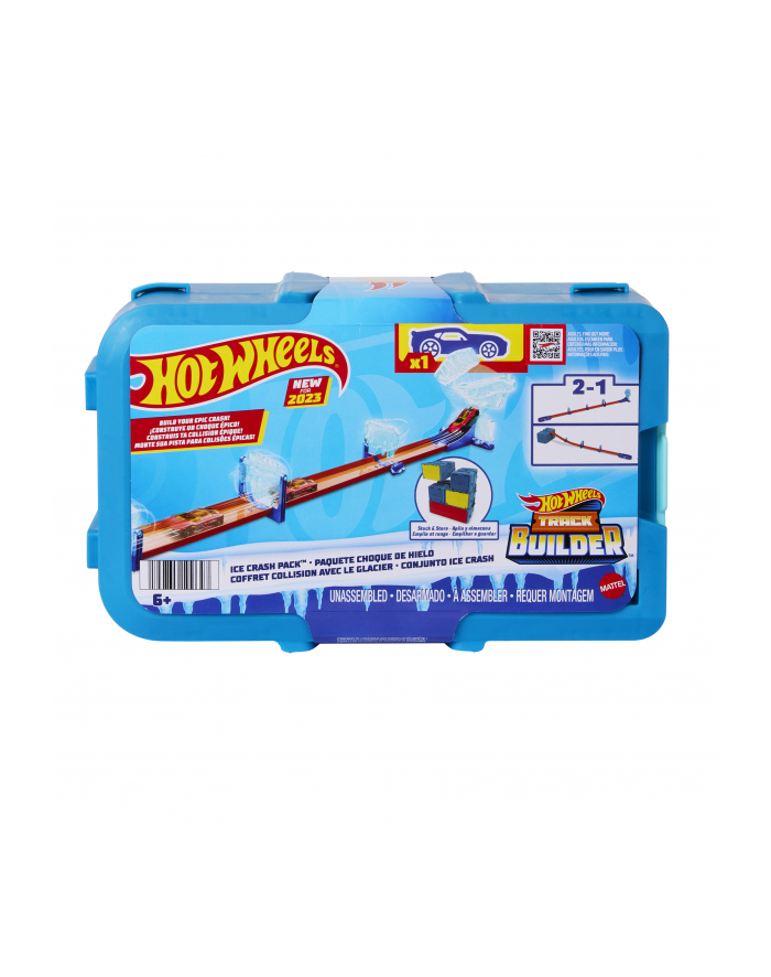 Hot Wheels Track Builder Ice Crash Pack, Racetrack (includes 1 toy car) główny