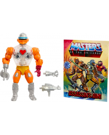 Mattel Masters of the Universe Origins Action Figure Mini Comic Roboto, Toy Figure (14 cm)