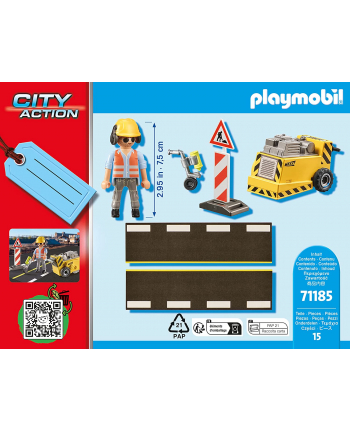 Playmobil 71185 Construction Worker with Edge Mill construction toy