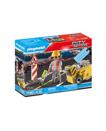 Playmobil 71185 Construction Worker with Edge Mill construction toy