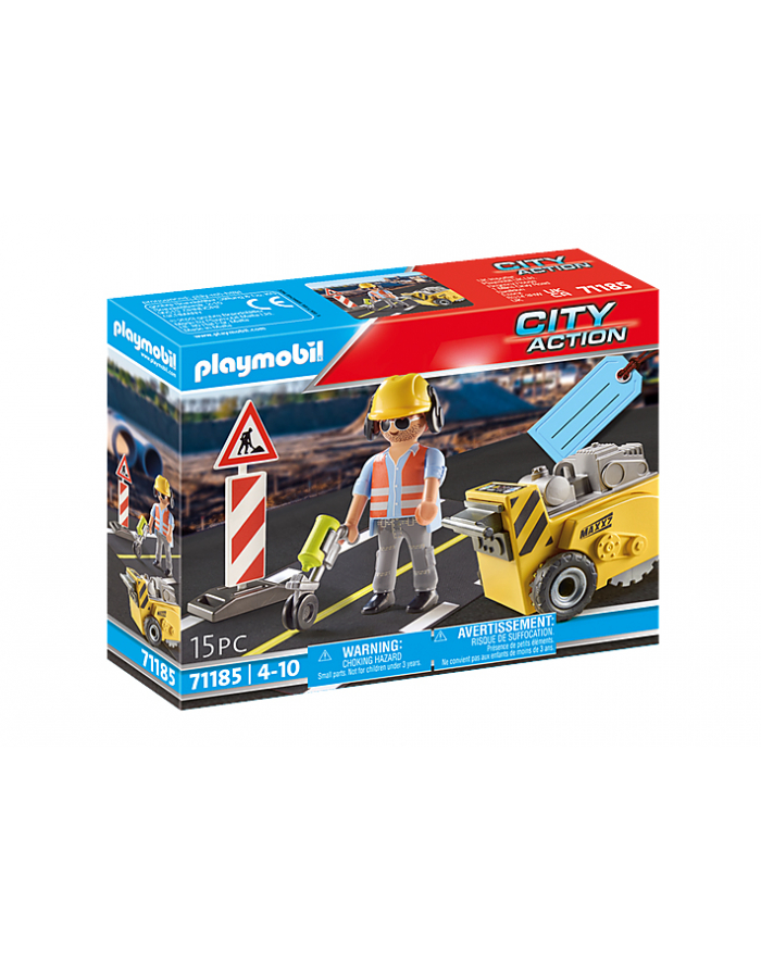 Playmobil 71185 Construction Worker with Edge Mill construction toy główny