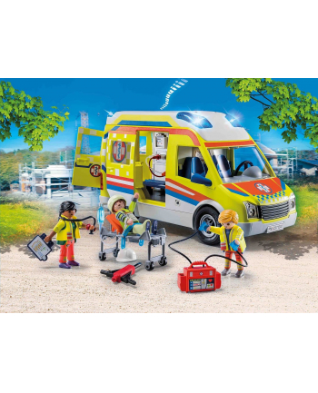 PLAYMOBIL 71202 City Life - ambulance with light and sound, construction toy