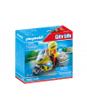 PLAYMOBIL 71205 Emergency Doctor's Motorcycle with Flashing Light Construction Toy - nr 7