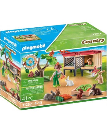 PLAYMOBIL 71252 Rabbit Hutch Construction Toy