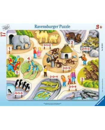 Ravensburger Childrens puzzle first counting to 5 (17 pieces, frame puzzle)
