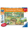 Ravensburger Why? For what reason? Why? Animals in the forest and on the meadow, jigsaw puzzle (2x 12 parts, with knowledge poster) - nr 2