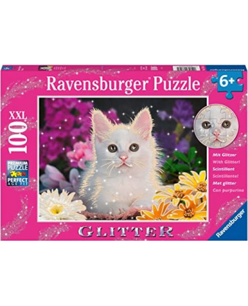 Ravensburger Childrens puzzle glitter cat (100 pieces, glittery pieces)