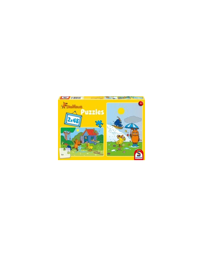 Schmidt Spiele Die Mysz: Have fun with the mouse, puzzle (3x 48 pieces) główny