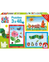 Schmidt Spiele The Very Hungry Caterpillar: The World of the Very Hungry Caterpillar, Puzzle (3x 48 Pieces) - nr 1