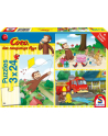 Schmidt Spiele Coco the curious monkey: fun with Coco, jigsaw puzzle (3x 24 pieces) - nr 1