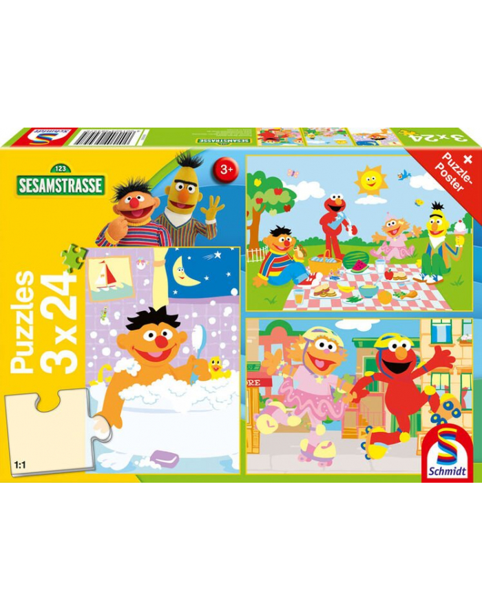 schmidt spiele Schmidt games make things, puzzle (3x 24 pieces) główny