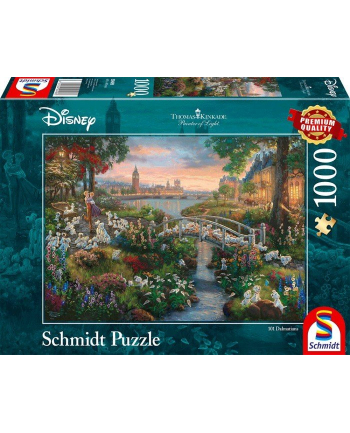 Schmidt Spiele Thomas Kinkade Studios: Painter of Light - Disney 101 Dalmatians, Jigsaw Puzzle (1000 pieces)