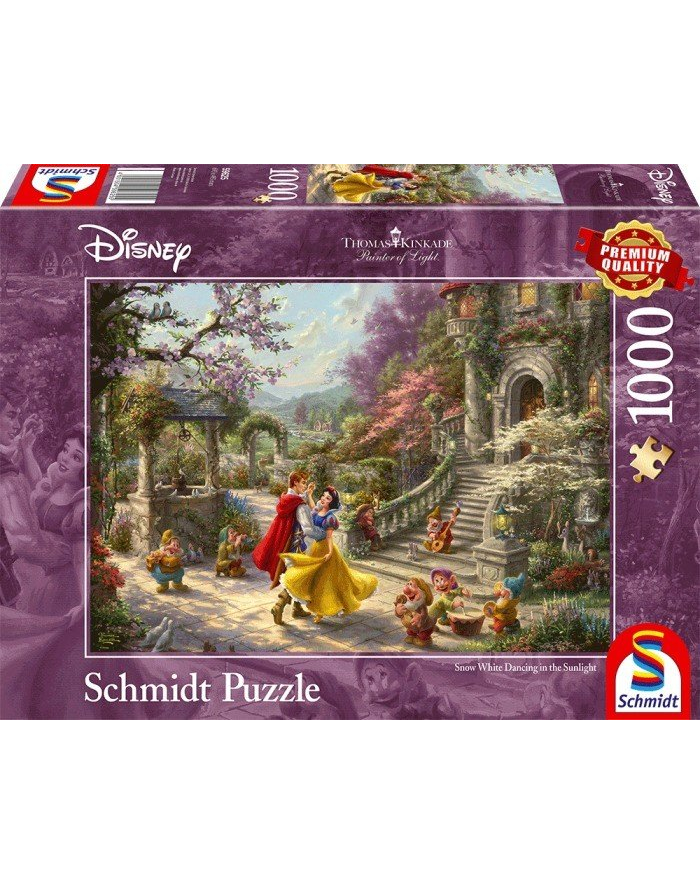 Schmidt Spiele Thomas Kinkade Studios: Painter of Light - Disney Snow Kolor: BIAŁY - Dance with the Prince, Jigsaw Puzzle (1000 pieces) główny