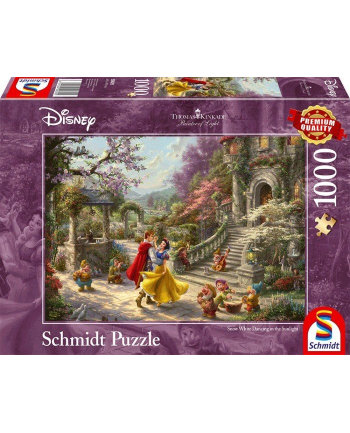 Schmidt Spiele Thomas Kinkade Studios: Painter of Light - Disney Snow Kolor: BIAŁY - Dance with the Prince, Jigsaw Puzzle (1000 pieces)