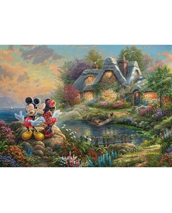 Schmidt Spiele Thomas Kinkade: Painter of Light - Disney, Sweethearts Mickey ' Minnie, Jigsaw Puzzle (1000 pieces)