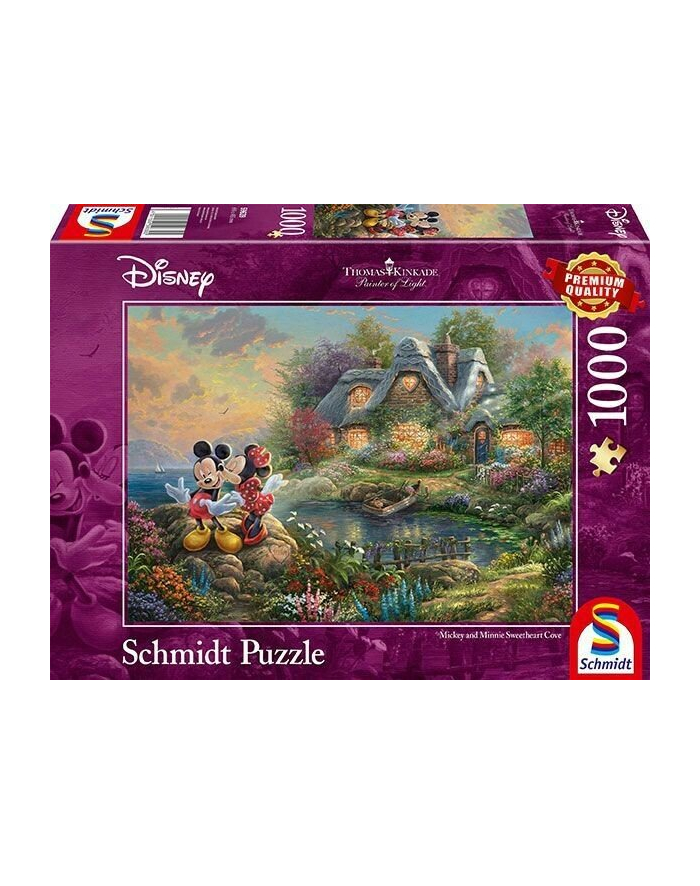 Schmidt Spiele Thomas Kinkade: Painter of Light - Disney, Sweethearts Mickey ' Minnie, Jigsaw Puzzle (1000 pieces) główny