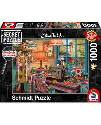 Schmidt Spiele Steve Read: Secret Puzzles - In the sewing room (1000 pieces)