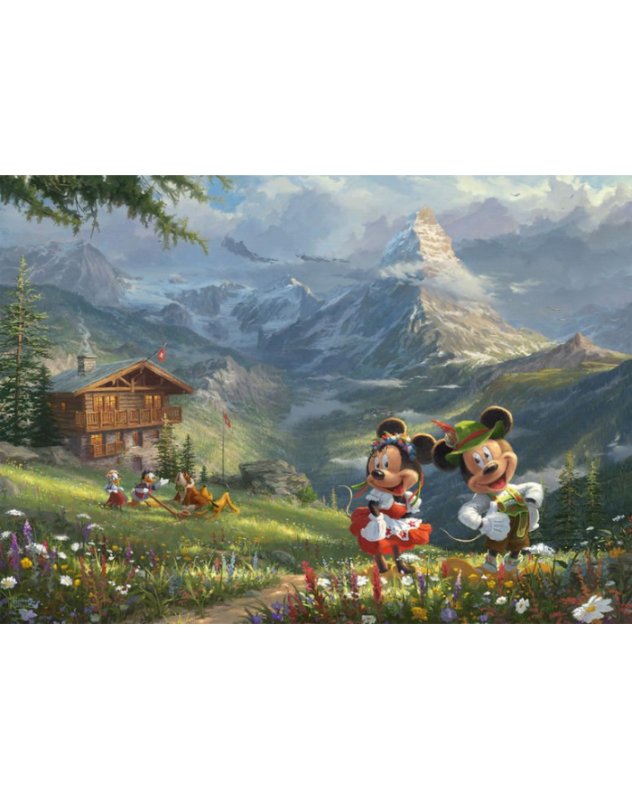 Schmidt Spiele Thomas Kinkade Studios: Disney - Mickey ' Minnie in the Alps, Jigsaw Puzzle (1000 pieces) główny