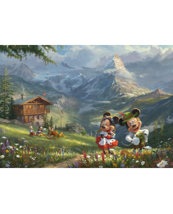 Schmidt Spiele Thomas Kinkade Studios: Disney - Mickey ' Minnie in the Alps, Jigsaw Puzzle (1000 pieces)