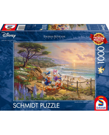 Schmidt Spiele Thomas Kinkade Studios: Disney - Donald and Daisy A Duck Day Afternoon, Jigsaw Puzzle (1000 pieces)