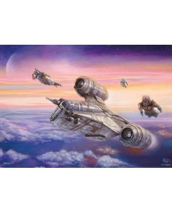 Schmidt Spiele Thomas Kinkade Studios: Star Wars The Mandalorian - The Escort Jigsaw Puzzle (1000 pieces)