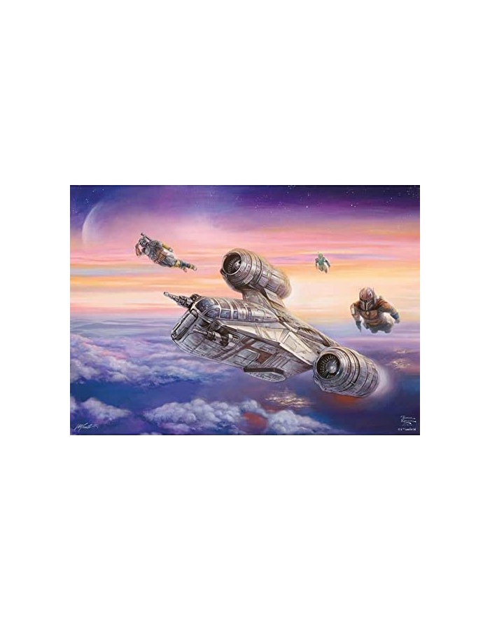 Schmidt Spiele Thomas Kinkade Studios: Star Wars The Mandalorian - The Escort Jigsaw Puzzle (1000 pieces) główny