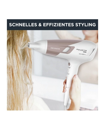 Rowenta Studio Dry Glow CV 5830, hair dryer (Kolor: CZARNY/rose gold)