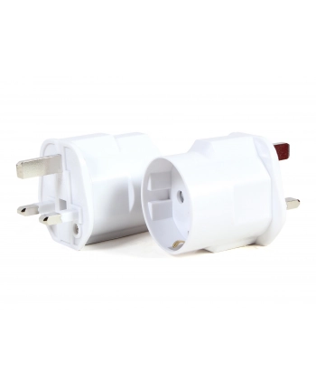 GEMBIRD Adapter AC - UK do (wersja europejska) schuko 13A