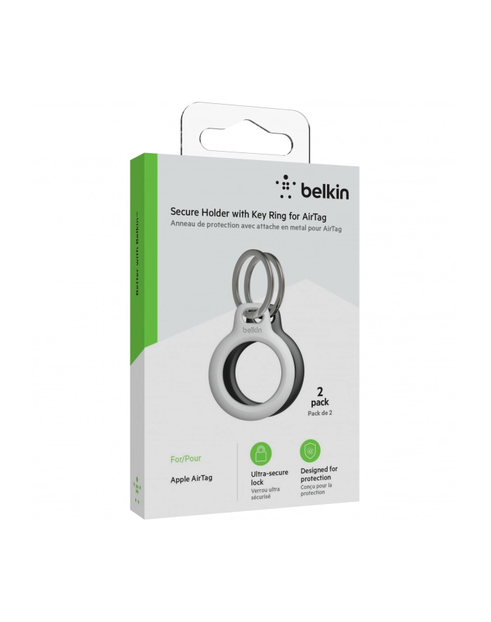 belkin Uchwyt breloczek do kluczy Secure Holder do AirTag - 2 pak, biały główny