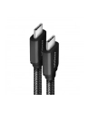 axagon BUCM2-CM20AB Kabel USB-C - USB-C, 2.0m 5A charging, ALU, 240W PD, oplot, USB2.0 - nr 26