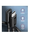 axagon BUCM32-CF15AB Kabel przedłużacz Gen2 USB-C - USB-C 1.5m, 5A, 20Gbps, PD 240W, oplot - nr 21