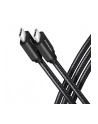 axagon BUCM-CM15AB Kabel USB-C - USB-C 2.0, 1.5m, PD 60W, 3A, ALU, oplot Czarny - nr 29