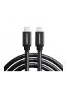 axagon BUCM-CM15AB Kabel USB-C - USB-C 2.0, 1.5m, PD 60W, 3A, ALU, oplot Czarny - nr 30